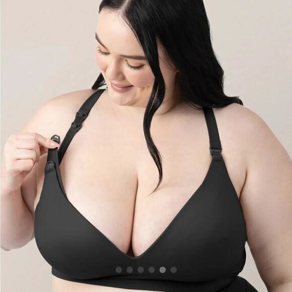 KINDRED BRAVELY Minimalist Hands-Free Pumping & Nursing Bra in Black - Picture 1 of 12